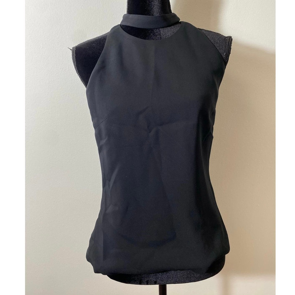 Cushnie Et Ochs Black Sleeveless Neck Band Halter Top Sz 6